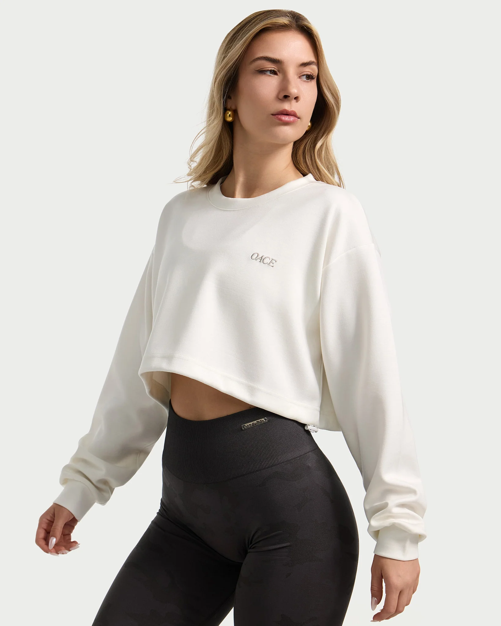 Adjustable Cropped Sweater - Image 6