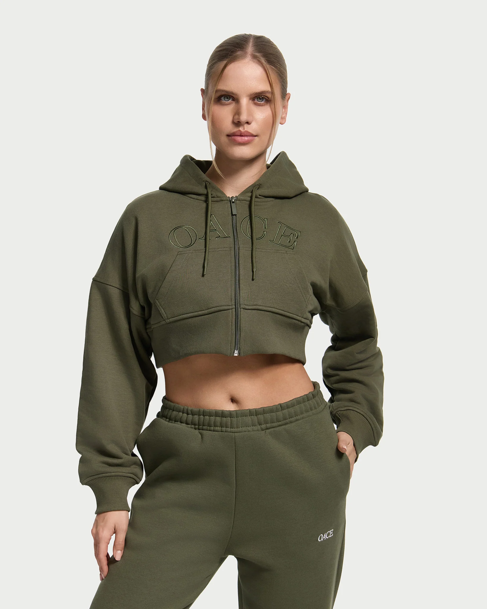 Calm Cropped Zip Jacket - Image 11